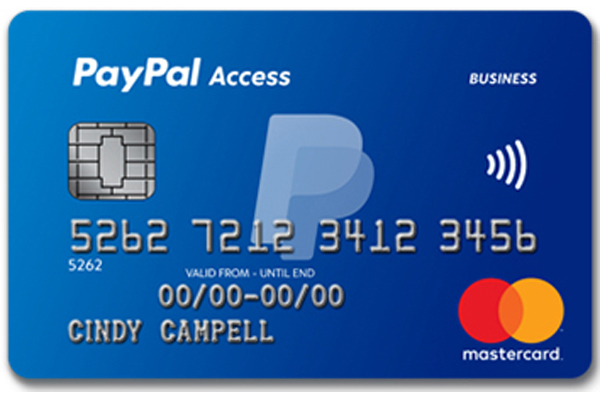 paypal debit mastercard login