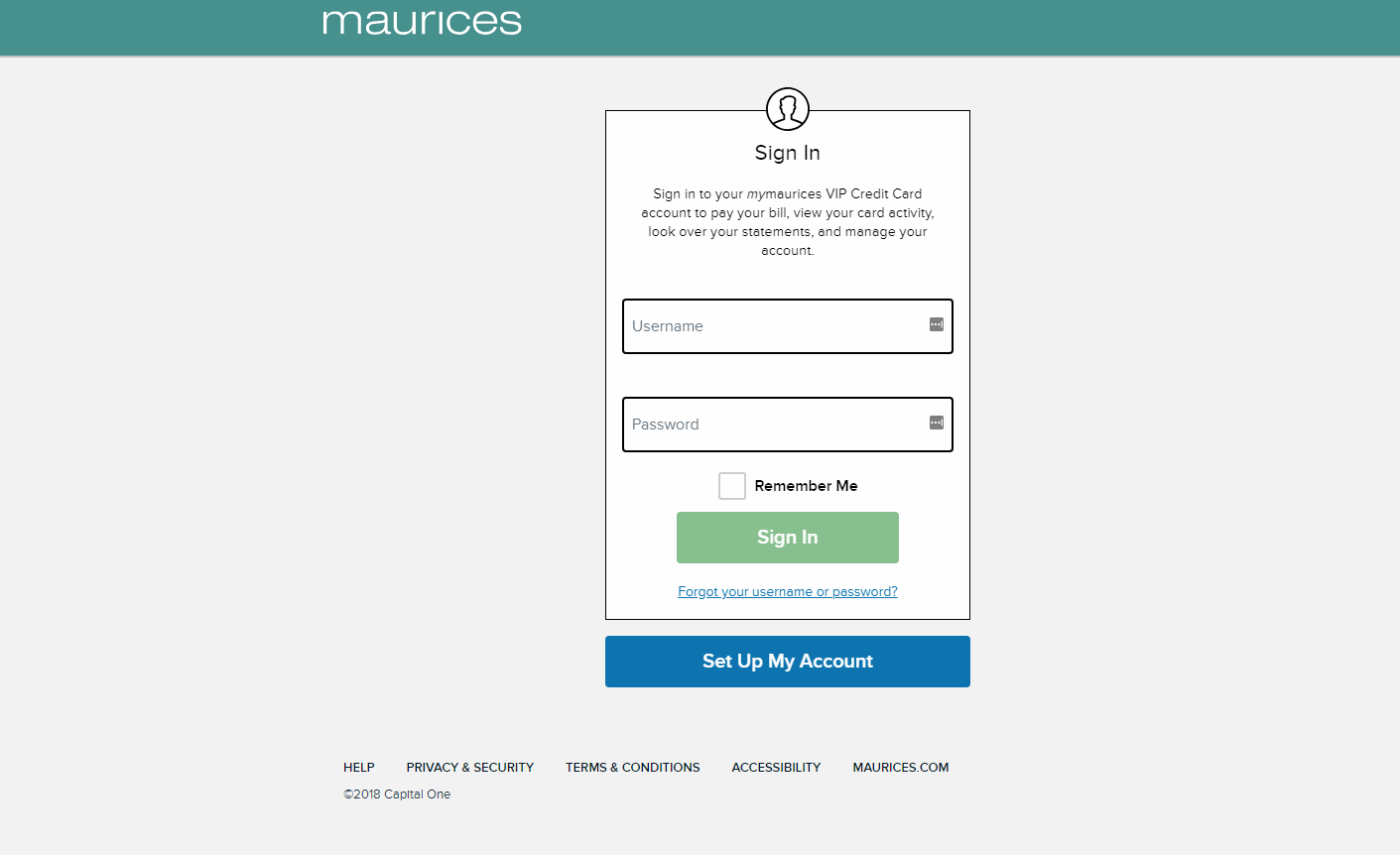 https://d.comenity.net/maurices/ - Maurices Credit Card Login.